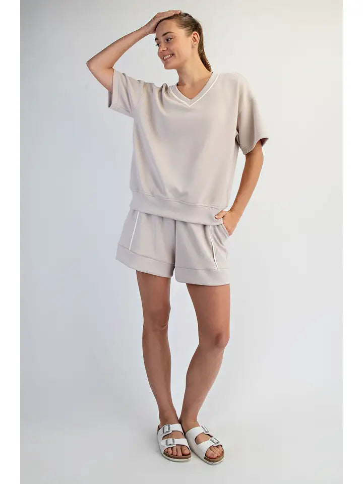Captured Short Sleeve Top