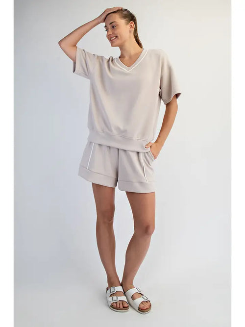 Captured Short Sleeve Top