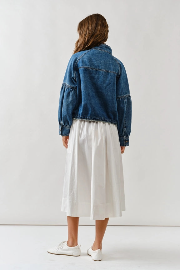 Aaron Balloon Sleeve Denim Jacket
