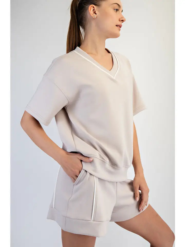 Captured Short Sleeve Top