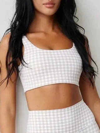 Gingham Sports Bra