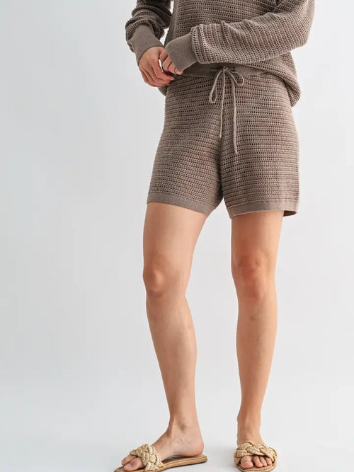 Coastal Breeze Crochet Shorts