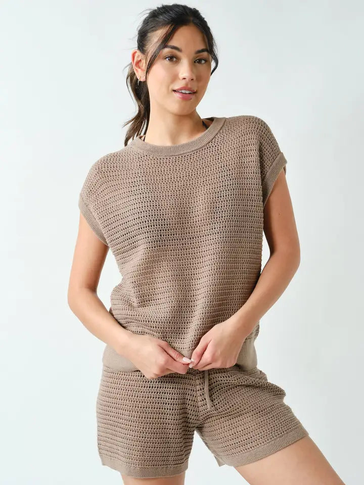 Coastal Crochet Breeze Knit Top