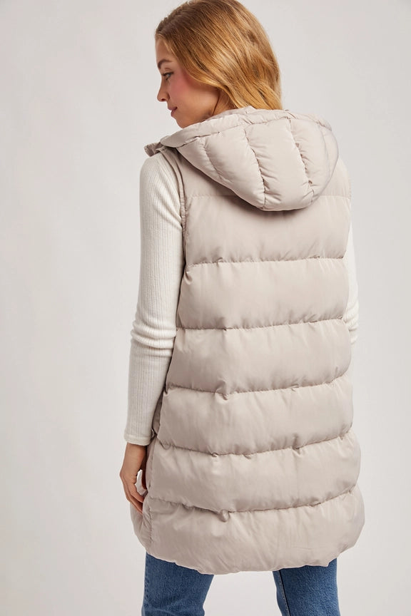 Down For Fun Hooded Puffer Vest