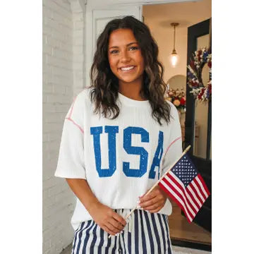 USA Short Sleeve Top