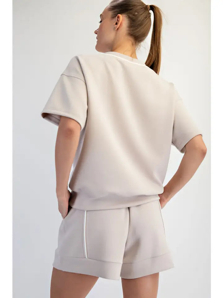 Captured Short Sleeve Top