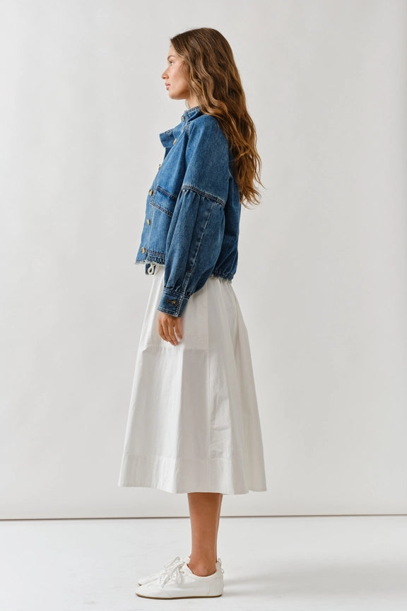 Aaron Balloon Sleeve Denim Jacket